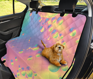 Pastel Acid Melt Print Pet Car Back Seat Cover