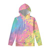 Pastel Acid Melt Print Pullover Hoodie