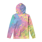 Pastel Acid Melt Print Pullover Hoodie