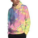 Pastel Acid Melt Print Pullover Hoodie