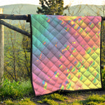 Pastel Acid Melt Print Quilt