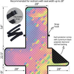 Pastel Acid Melt Print Recliner Protector