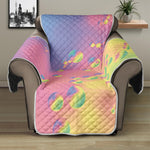 Pastel Acid Melt Print Recliner Protector