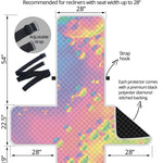 Pastel Acid Melt Print Recliner Protector