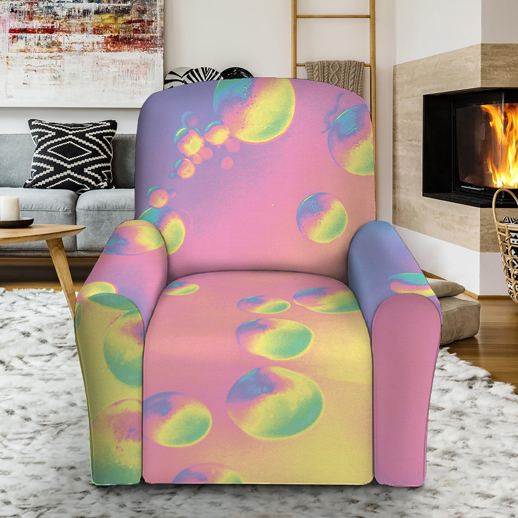 Pastel Acid Melt Print Recliner Slipcover