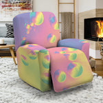 Pastel Acid Melt Print Recliner Slipcover