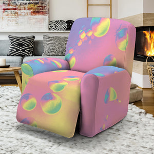 Pastel Acid Melt Print Recliner Slipcover