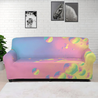 Pastel Acid Melt Print Sofa Cover