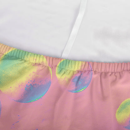 Pastel Acid Melt Print Sofa Cover
