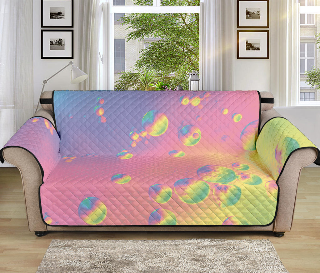 Pastel Acid Melt Print Sofa Protector