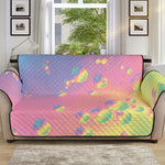 Pastel Acid Melt Print Sofa Protector