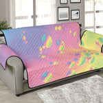 Pastel Acid Melt Print Sofa Protector