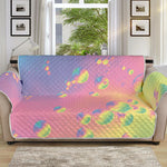 Pastel Acid Melt Print Sofa Protector