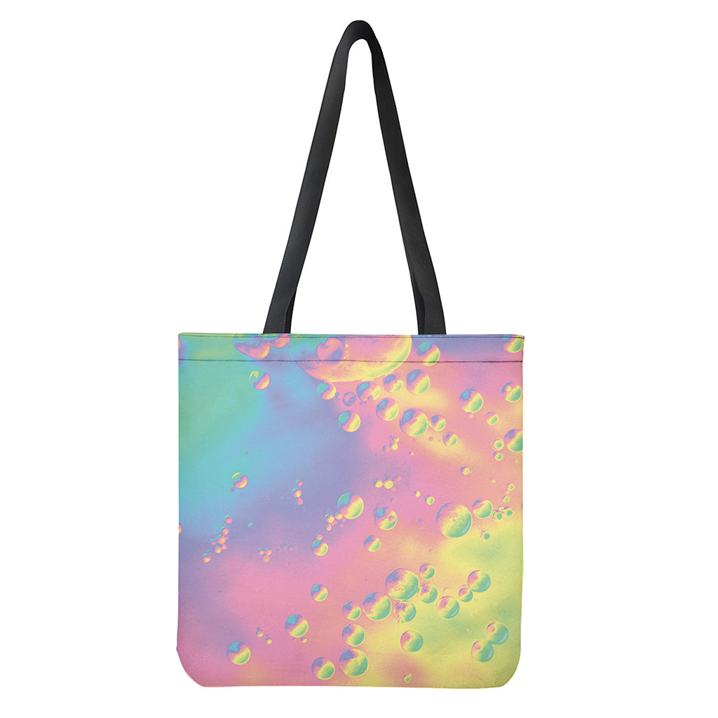 Pastel Acid Melt Print Tote Bag