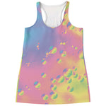 Pastel Acid Melt Print Women's Racerback Tank Top