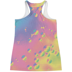 Pastel Acid Melt Print Women's Racerback Tank Top