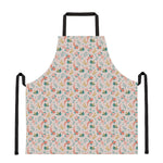 Pastel Axolotl Pattern Print Apron