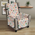 Pastel Axolotl Pattern Print Armchair Protector