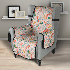 Pastel Axolotl Pattern Print Armchair Protector