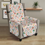 Pastel Axolotl Pattern Print Armchair Protector