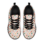 Pastel Axolotl Pattern Print Black Sneakers