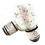 Pastel Axolotl Pattern Print Boxing Gloves