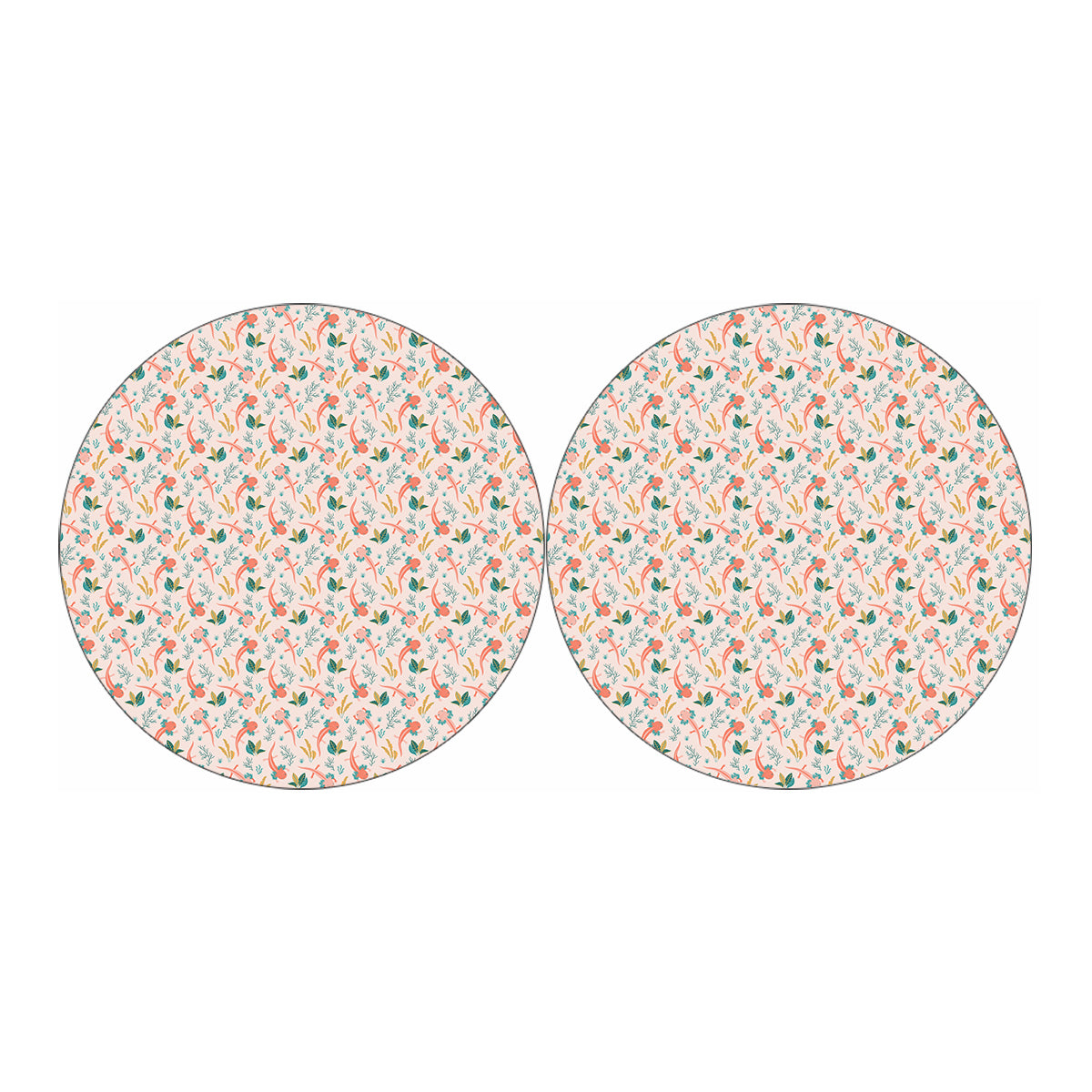 Pastel Axolotl Pattern Print Car Coasters