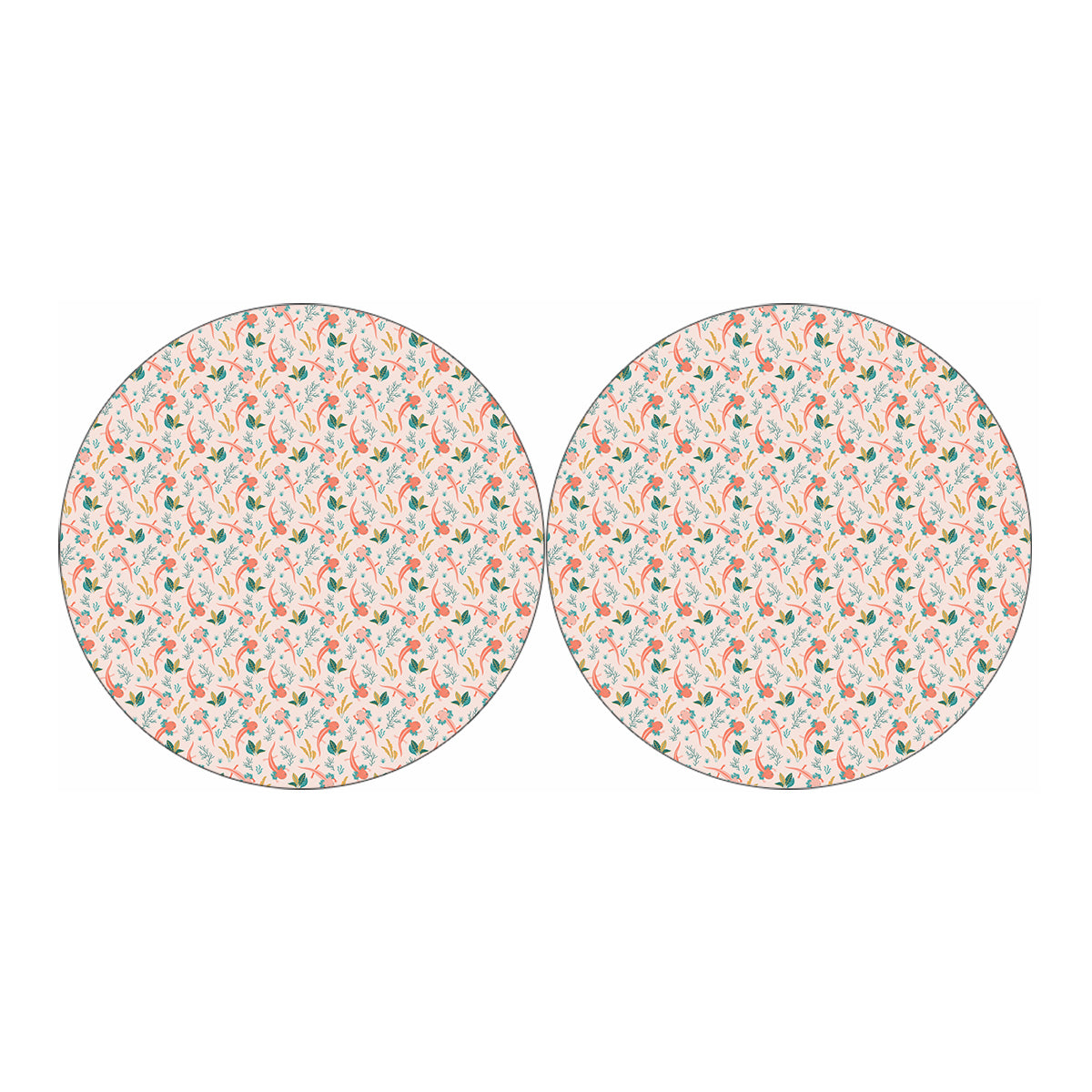 Pastel Axolotl Pattern Print Car Coasters