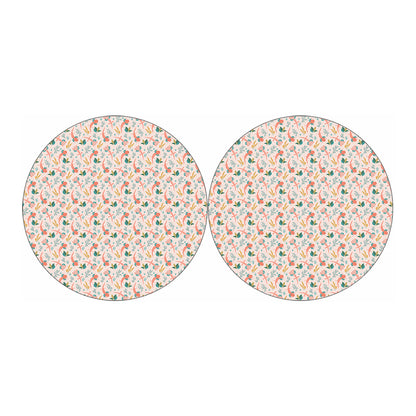 Pastel Axolotl Pattern Print Car Coasters