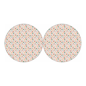 Pastel Axolotl Pattern Print Car Coasters