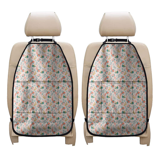 Pastel Axolotl Pattern Print Car Seat Organizers
