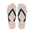 Pastel Axolotl Pattern Print Flip Flops