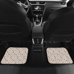 Pastel Axolotl Pattern Print Front and Back Car Floor Mats