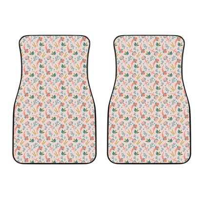 Pastel Axolotl Pattern Print Front Car Floor Mats