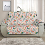 Pastel Axolotl Pattern Print Half Sofa Protector