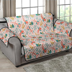 Pastel Axolotl Pattern Print Loveseat Protector