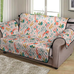 Pastel Axolotl Pattern Print Loveseat Protector