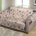 Pastel Axolotl Pattern Print Loveseat Protector