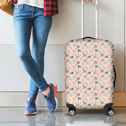 Pastel Axolotl Pattern Print Luggage Cover