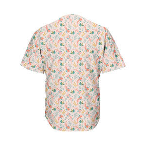 Pastel Axolotl Pattern Print Men's Baseball Jersey