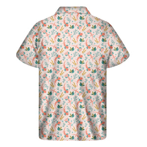 Pastel Axolotl Pattern Print Men's Short Sleeve Shirt