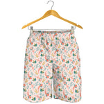 Pastel Axolotl Pattern Print Men's Shorts