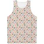 Pastel Axolotl Pattern Print Men's Tank Top