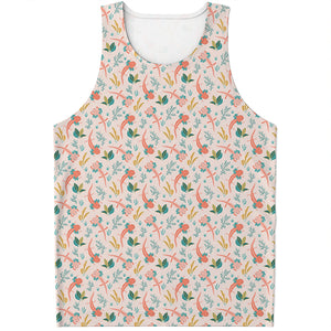 Pastel Axolotl Pattern Print Men's Tank Top