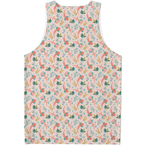 Pastel Axolotl Pattern Print Men's Tank Top