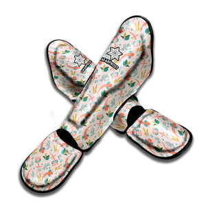 Pastel Axolotl Pattern Print Muay Thai Shin Guard