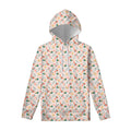 Pastel Axolotl Pattern Print Pullover Hoodie