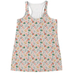 Pastel Axolotl Pattern Print Women's Racerback Tank Top