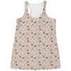 Pastel Axolotl Pattern Print Women's Racerback Tank Top