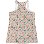 Pastel Axolotl Pattern Print Women's Racerback Tank Top